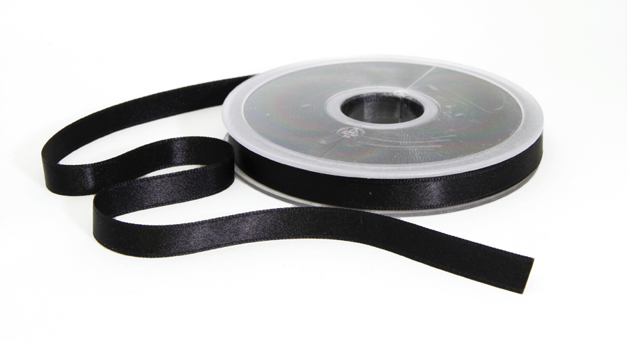 Tuplasatiininauha 15mm Musta 982500